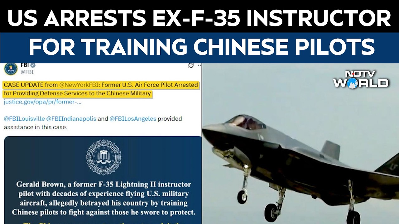US Arrests Ex-Air Force F-35 Pilot For Training Chinese Military