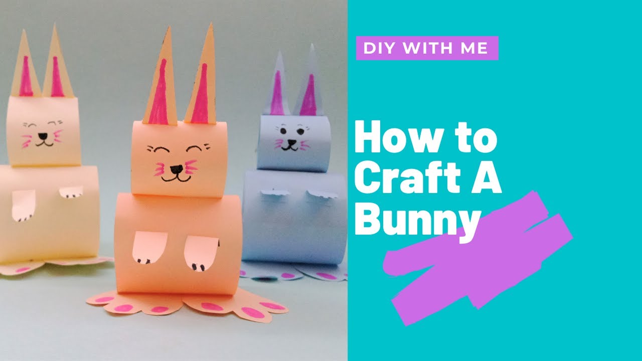 How To Craft A Paper Bunny | Easy DIY Spring & Easter Craft! 🐰 ️ - YouTube