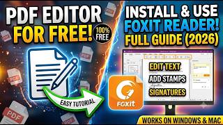 How to Edit PDF for Free on Windows | Foxit PDF Reader Tutorial (2026 Guide) screenshot 3