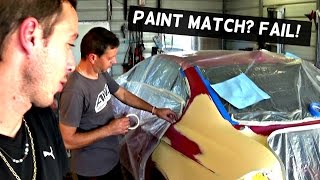 HOW TO BLEND CAR PAINT CLEAR COAT and BAD PAINT MATCH!