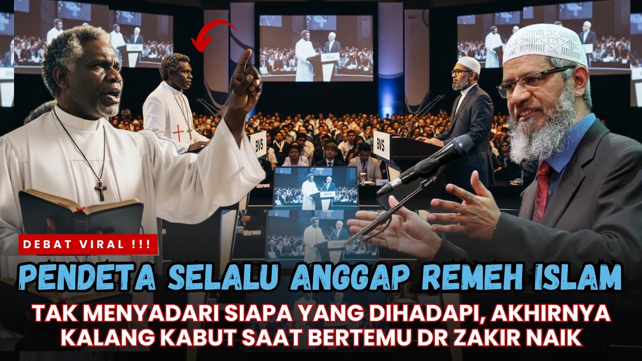 VIRAL ‼️ SELALU ANGGAP REMEH ISLAM, PENDETA KRISTEN TAK SADAR DR ZAKIR LEBIH PAHAM BIBLE SAAT DEBAT