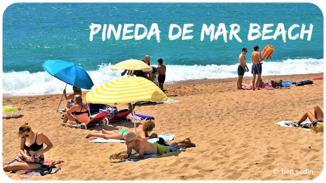Beach In Pineda De Mar Catalonia Spain