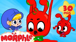 orphle and the red paint mila and morphle cartoons for kids morphle tv