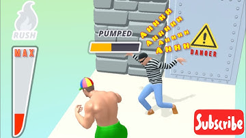 MUSCLE RUSH SMASH RUNNING iOS,Android Gameplay Walkthrough -All level (15) #shorts #shortsbeta