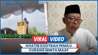 Khatib Salat Id Minta Maaf Buntut Geger Khotbah Pemilu Curang