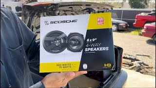Walmart Scosche 6x9 Speakers Review and Unboxing !