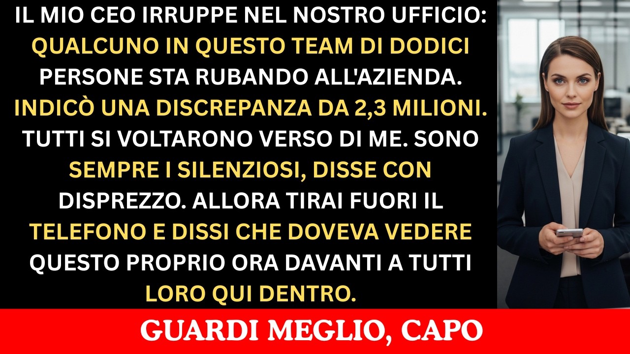 Il CEO accusò il mio team di 12 persone di frode, finché gli mostrai la prova da $2.3M