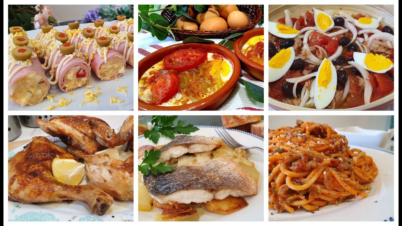 MENÚ SEMANAL - Siete días, siete platos