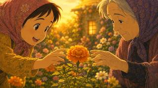 The Girl Who Planted a Garden for a Lonely Old Woman 🌸 | Ghibli-Style Animated Short Film