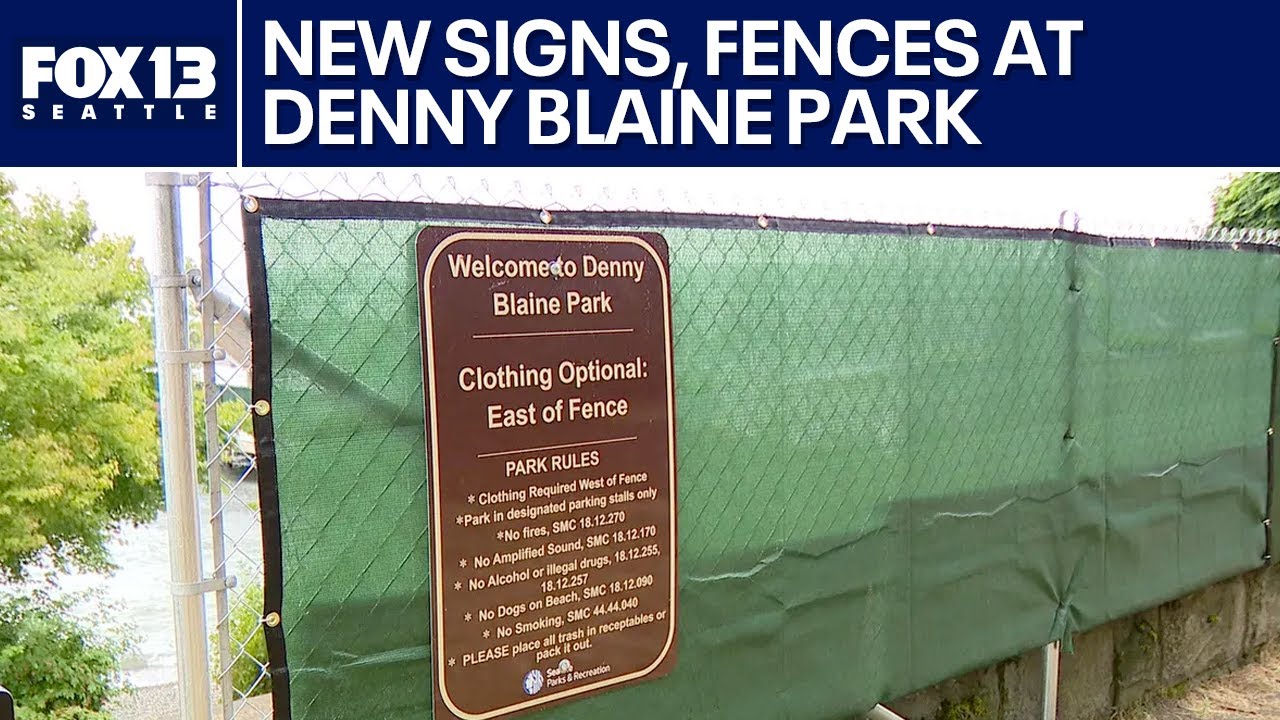 Clothing-optional sections installed at Denny Blaine Park | FOX 13 Seattle