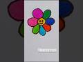 🌸 Colorful flower 🌈✨ #Flower #CuteArt #KidsDrawing#Shorts#ytshorts #anaya#trending #flowers drawing