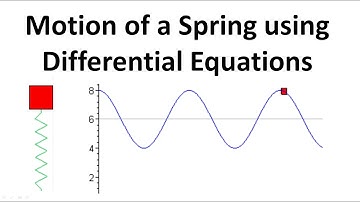 Motion of a Spring using Differential Equations