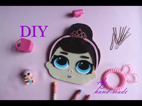 ЛОЛ кукла пенал-косметичка./ DIY: LOL Doll pencil case, bag.