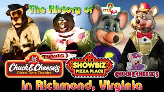 The History of Chuck E. Cheese & Showbiz Pizza in Richmond, Virginia