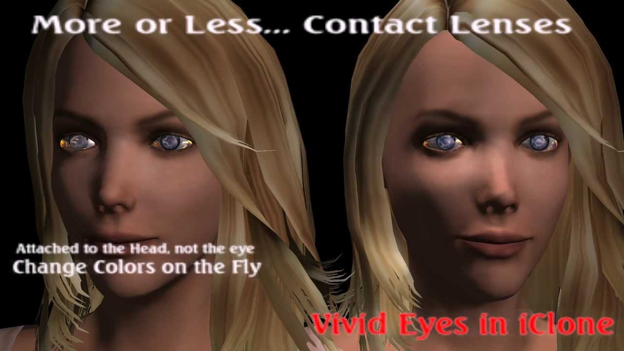 Vivid Eyes Lenses for iClone characters YouTube