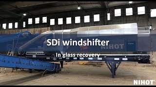 Nihot Recycling SDi 800 windshifter operational in glass recovery