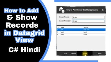 How to Show Data in Datagrid View Control from Access Database in C# Visual Studio | Hindi