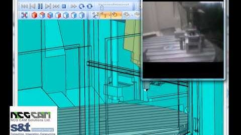 NCG CAM v10 - Demonstrating 5-axis Machine Tool Simulation.