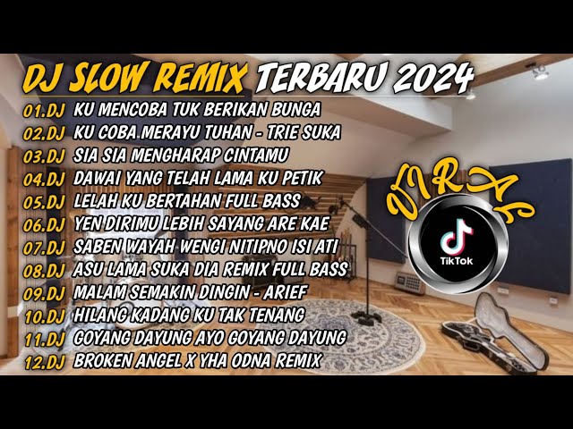 DJ TIKTOK TERBARU 2024 | DJ KU COBA TUK BERIKAN BUNGA🎵DJ SIA SIA MENGHARAP CINTAMU🎵FULL BASS class=