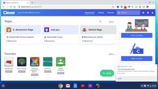How to get to clever NOT on a school chromebook