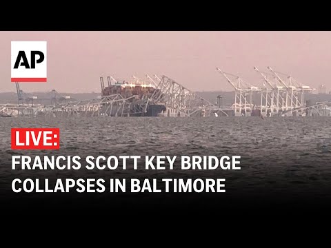 Baltimore bridge collapse LIVE: Francis Scott Key Bridge hit by cargo ship in Maryland