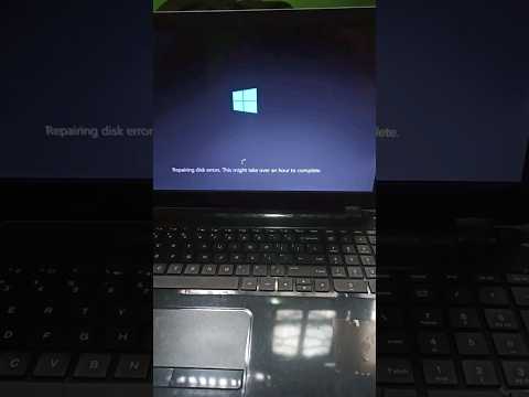 Repairing disk errors. This might take over an hour to complet | HP laptop i3 version please help