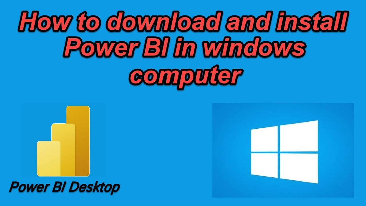 How to download and install Power Bi on windows computer - YouTube