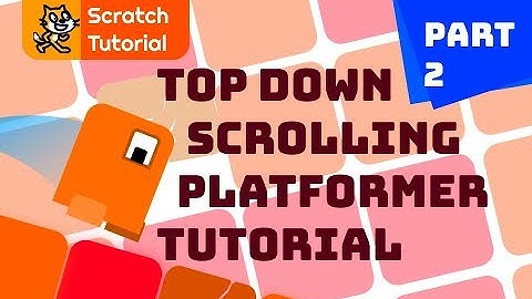 Top Down Scrolling Platformer in Scratch | Vertical movements and Scrolling Background | Archer_2008