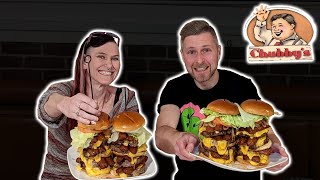 CHUBBY'S AVALANCHE BURGER CHALLENGE @mollyschuyler-Mom-Vs-Food | NEW RECORD! US #5