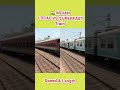 Indian local vs superfast train, #length & speed comparison