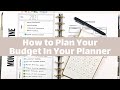How To Budget Plan In Your Planner #planmas
