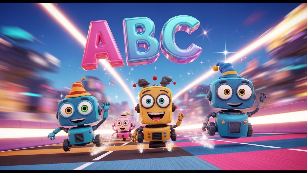 ABC Race with Silly Robots 🤖🏁🔤 | Alphabet Song for Kids | Learn ABC ...