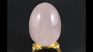 ローズクォーツ(紅水晶) たまご形 88g / Rose Quartz Egg - YouTube