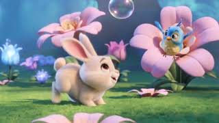 “Bunny &amp; Bird Chasing Bubbles! 🐰🐦✨ | Funny Cartoon Adventure”