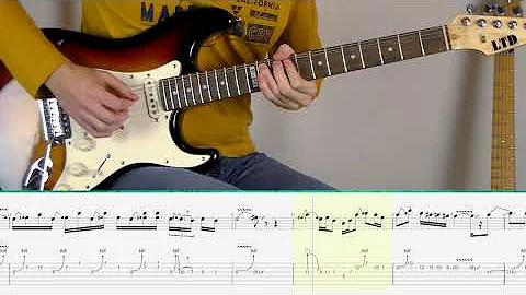 The Eagles - Hotel California - Solo (Guitar Tutorial)