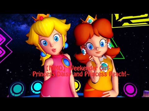 MMD Weekender Girl Princess Daisy And Princess Peach 