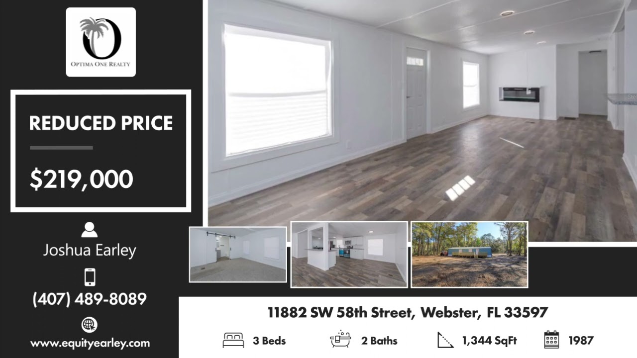 Active in 11882 SW 58th Street, Webster, FL 33597 Contact me for a showing!