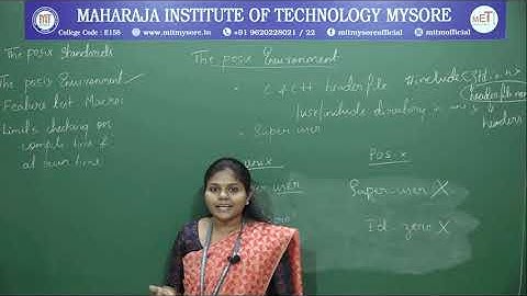 POSIX Environment, POSIX Feature Test Macros| VII | CS | Mod1 | USP | S3