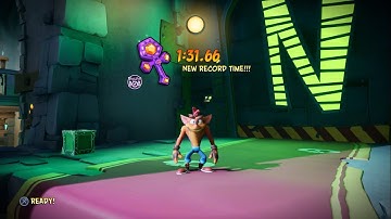 Crash Bandicoot 4 - Cortex castle purple relic (1:31:66)
