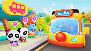 Little Panda School Bus - Drive a Bus And Explore The Journey To Kindergarten - Babybus Game Video screenshot 4
