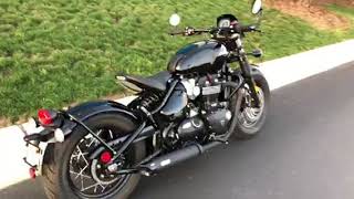 2018 Triumph Bobber Black with Vance and Hine and xpipe