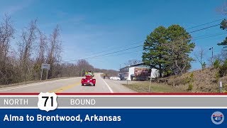 U.S. Highway 71 - Alma to Brentwood - Arkansas | Drive America's Highways 🚙