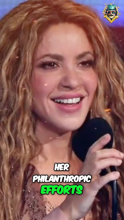 Shakira's Inspiring Philanthropy: Helping Children in Need #shakira #