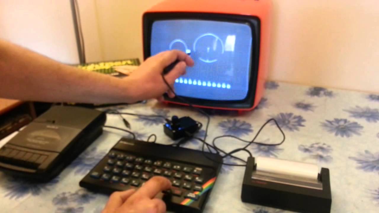Dk' Tronics Lightpen for ZX Spectrum (1983) - test - YouTube