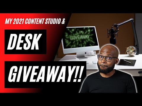 Simple Content Creation Studio 2021 | How To Get A Standing Desk For Free [WINNER HAS BEEN CHOSEN]