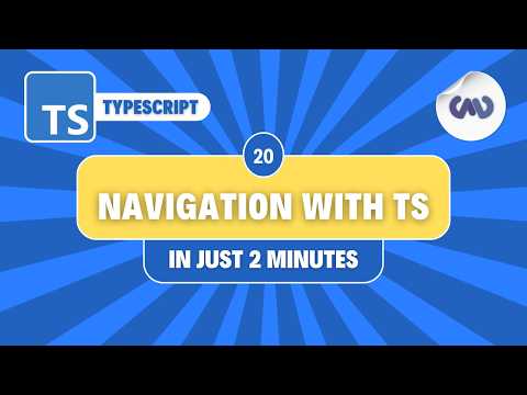 TypeScript Tutorial #20: Navigation in React Native with TypeScript in Just 2 Minutes