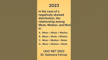 UGC NET 2023 PYQ |  topic Statistics (Research Aptitude) .