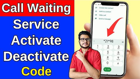 Call Waiting Service Activate And Deactivate Code | Call Waiting Kaise lagaye |Activate call waiting
