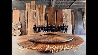 The Largest Round Table #woodworking #biggest